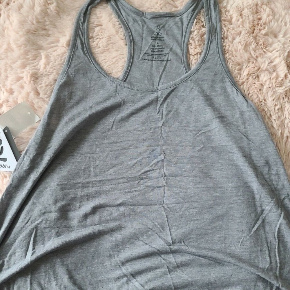 Phat Buddha Grey Tank Top